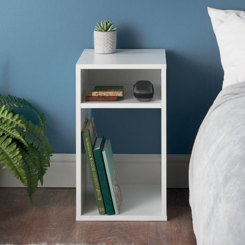 Table de chevet blanc
