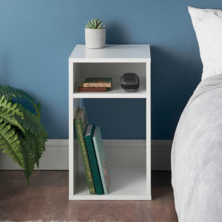 Table de chevet blanc