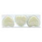 Pack de 3 bougies coeur