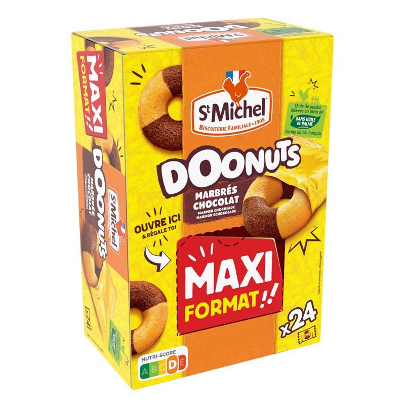 St michel gateau doonuts marbre