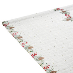 Nappe damasee 1.18x6m pin de noe