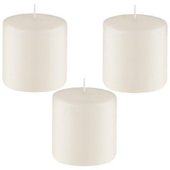 Bougies x3 d7.2xh7.6cm