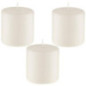 Bougies x3 d7.2xh7.6cm