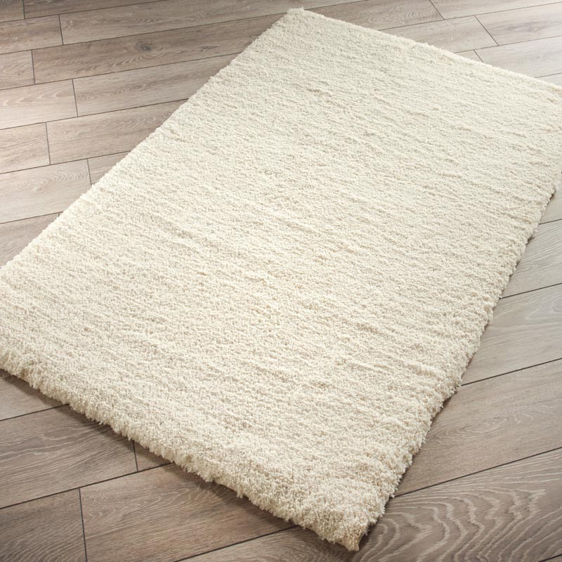 Tapis teddy creme