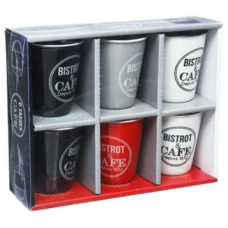 Coffret 6 tasses bistrot 10cl