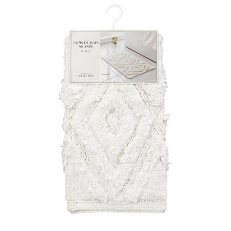 Tapis de bain skandi creme