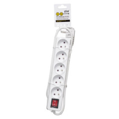 Multiprise 5 prises 90cm+interru