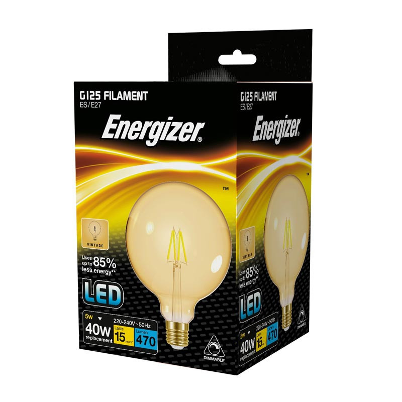Ampoule vintage g125 e27