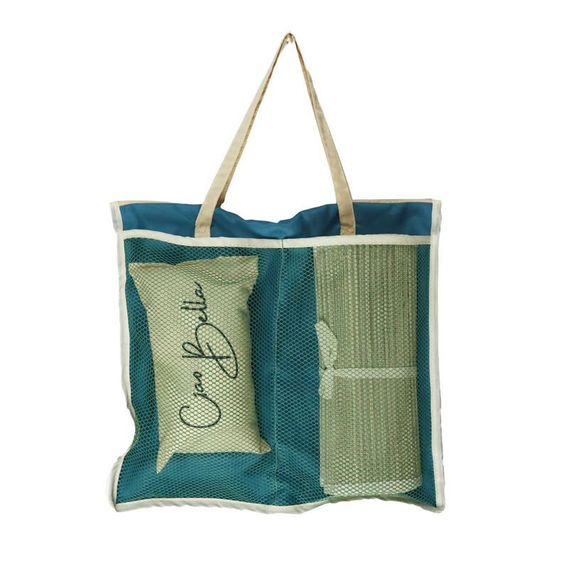 Sac natte de plage et coussin