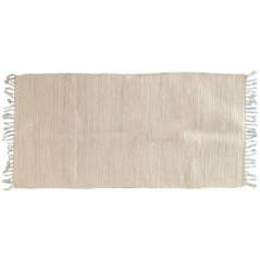 Tapis delhi 70x140cm blanc