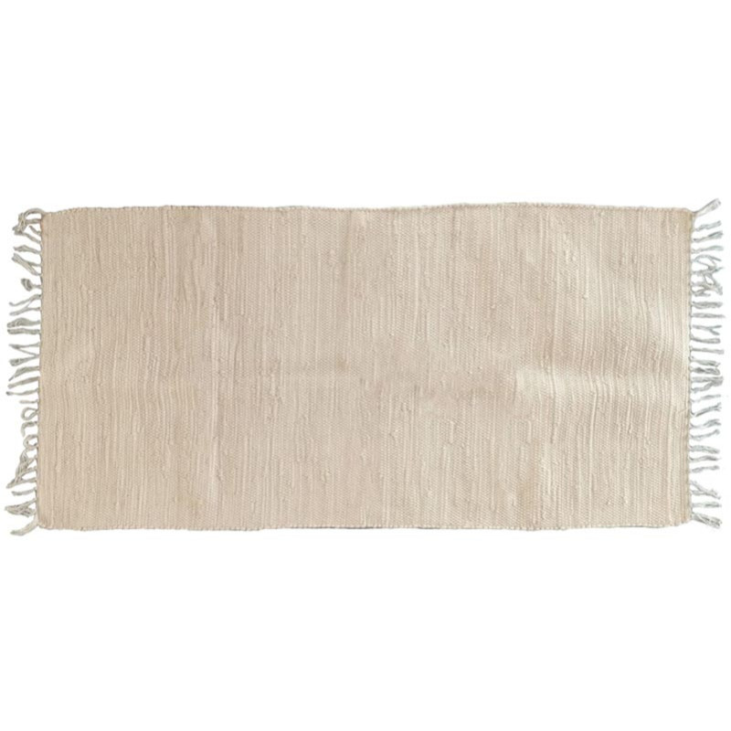 Tapis delhi 70x140cm blanc