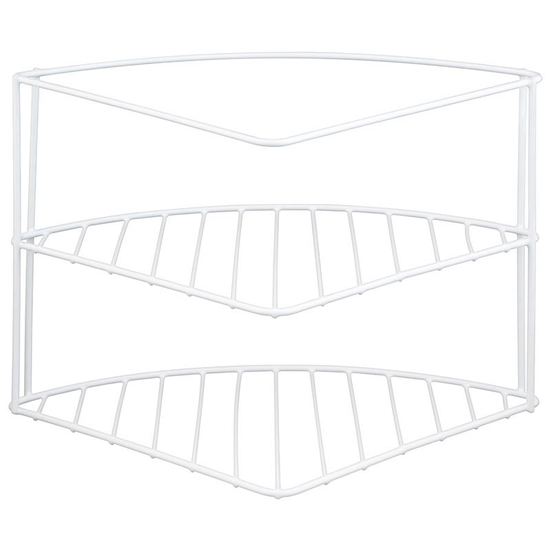 Etagere placard angle 3niv blanc