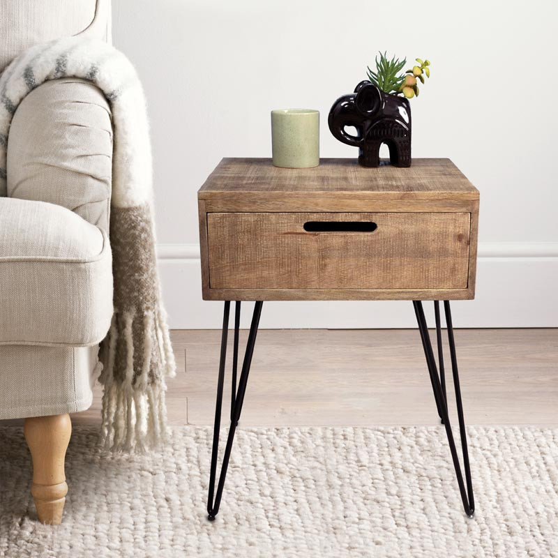 Table de chevet manguier
