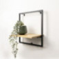 Etagere bambou metal