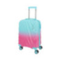 Valise cabine bicolore rose et v