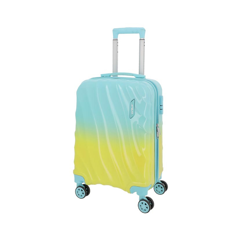 Valise cabine bicolore jaune et