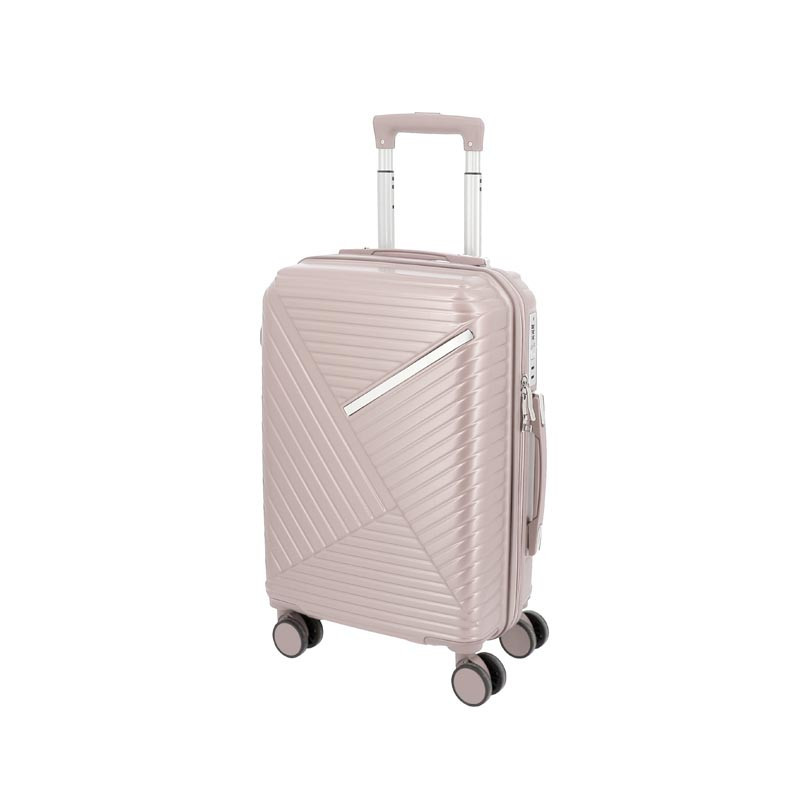 Valise cabine 46cm creme rose