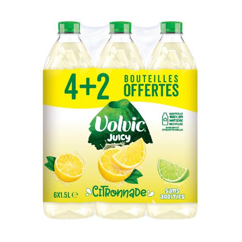 Eau juicy citronnade 6x1.5l