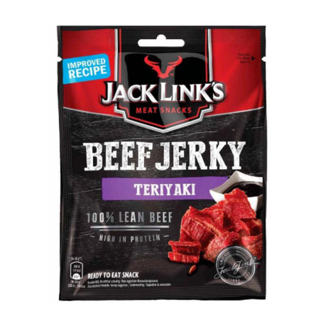 Jacks links beef jerky teriyaki