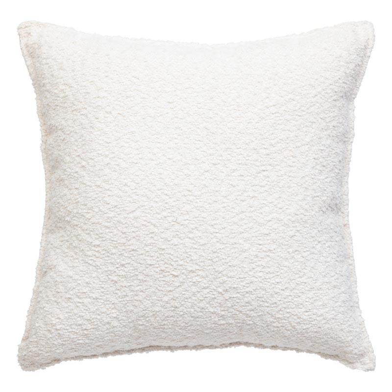 Coussin bouclette 45x45cm ivoire