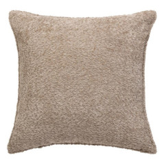 Coussin bouclette 45x45cm taupe