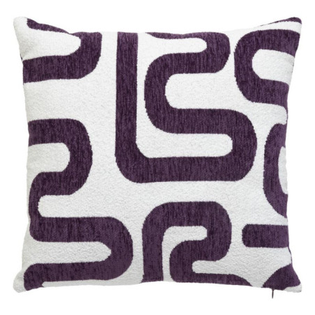 Coussin jacquard 40x40cm violet