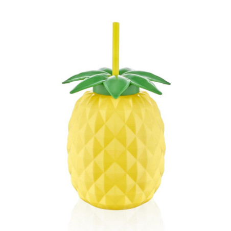 Gourde avec paille ananas