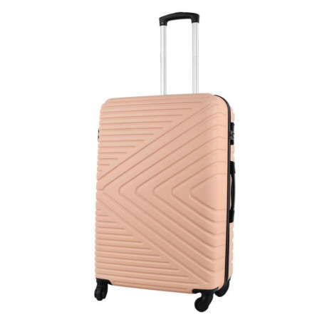 Valise 66 cm abs rose sable