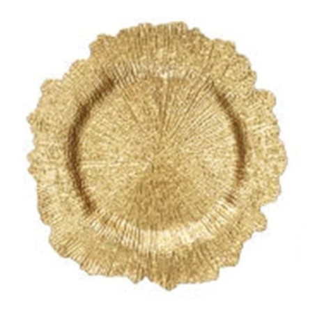Dessous d'assiette dore d33cm