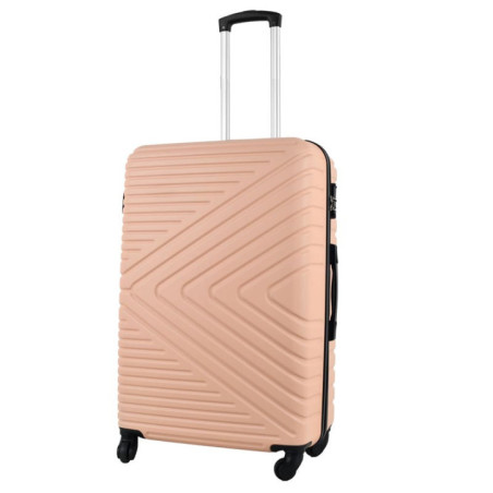 Valise 76 cm abs rose sable
