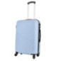 Valise 66 cm abs bleu metal