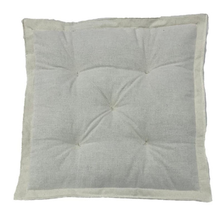 Coussin de sol 40x40x8cm beige