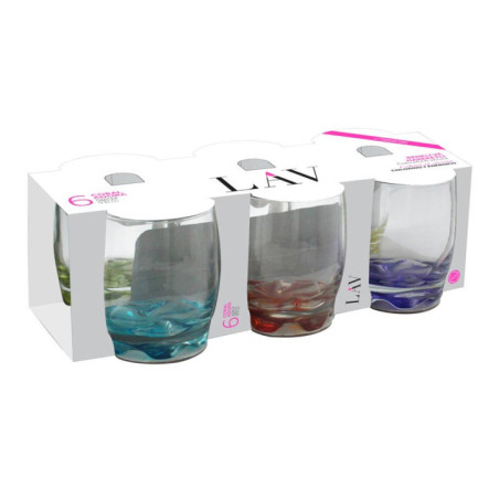 6 verres bas adora fond couleur