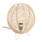 Lampe boule tressee