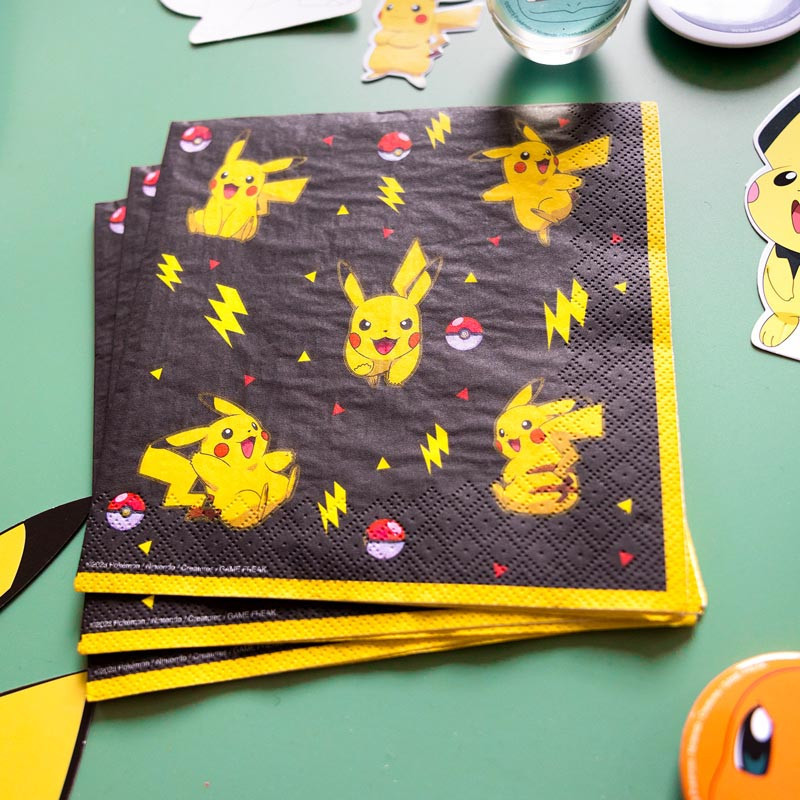 Serviettes x16 pokemon 33 x 33cm