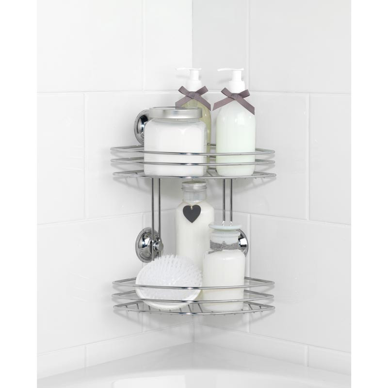 Etagere d'angle de douche