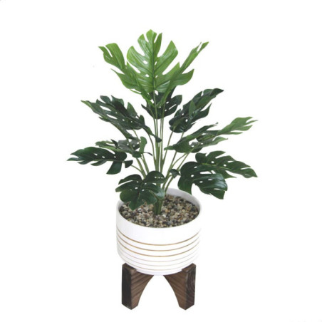 Monstera artificielle pot sur pi