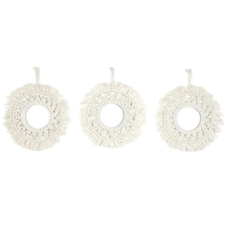 Miroir macrame x3