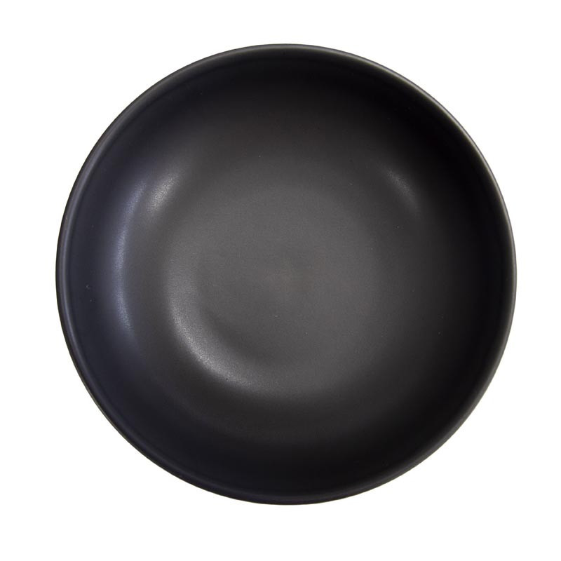 Pasta bol en gres noir d21.8cm