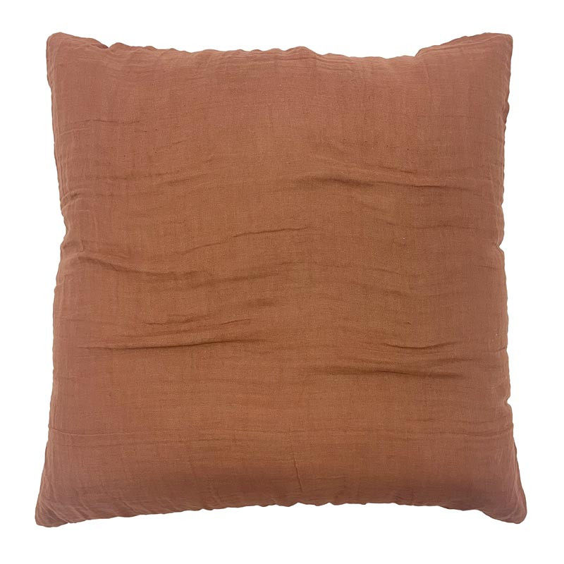 Coussin gaze de coton 45x45cm br