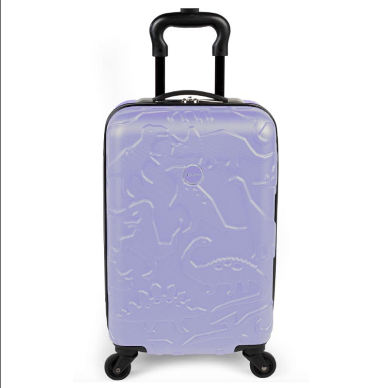 Valise enfant dinosaure mauve