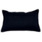 Coussin uni 28x48cm noir