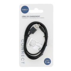 Cable usb a to lightning 1 m