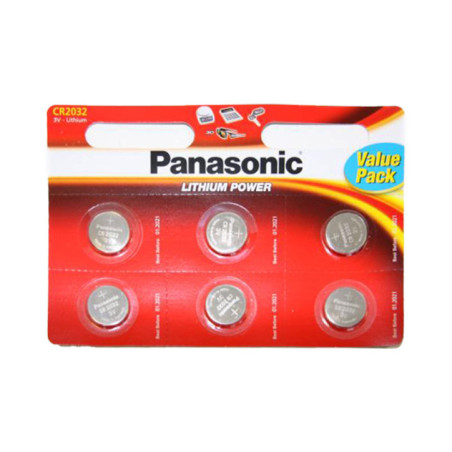 Pile panasonic x6 cr2032
