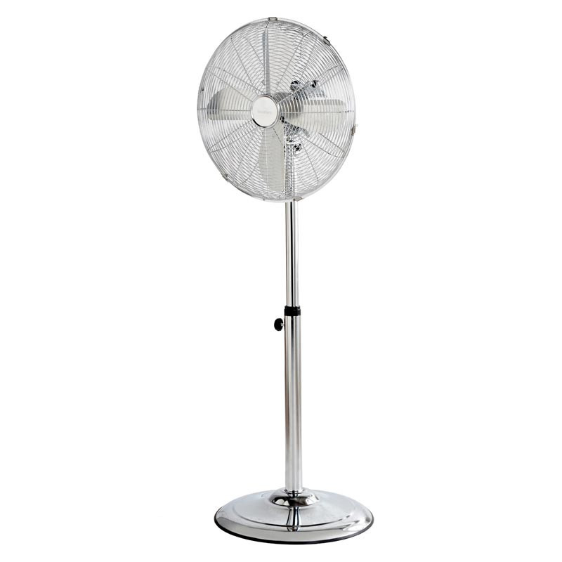 Ventilateur sur pied chrome