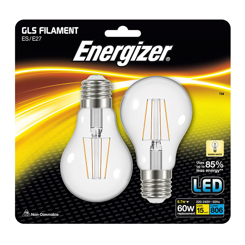 Ampoule e27 806ml 6.7w x2