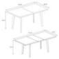 Table extensible 6/8 personnes