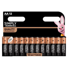 Pile simply duracell aa x12