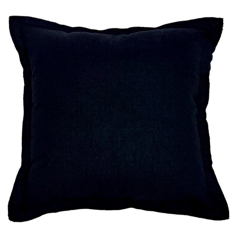 Coussin uni 38x38cm noir