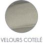 Canape convertible velours gris